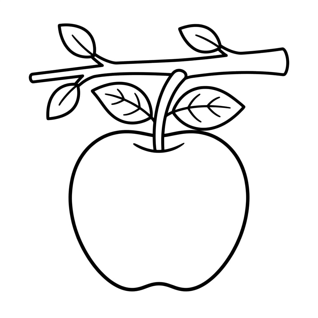 Faits et Coloriages Gratuits sur les Pommes pour Enfants - PDF - Preview Page 2