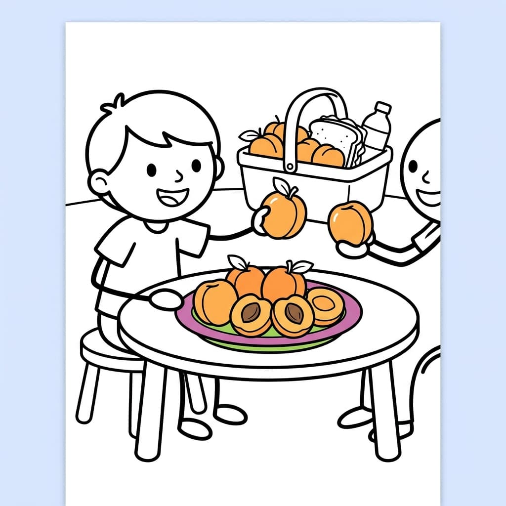 Faits sur l'abricot et coloriages pour enfants - Preview Page 5