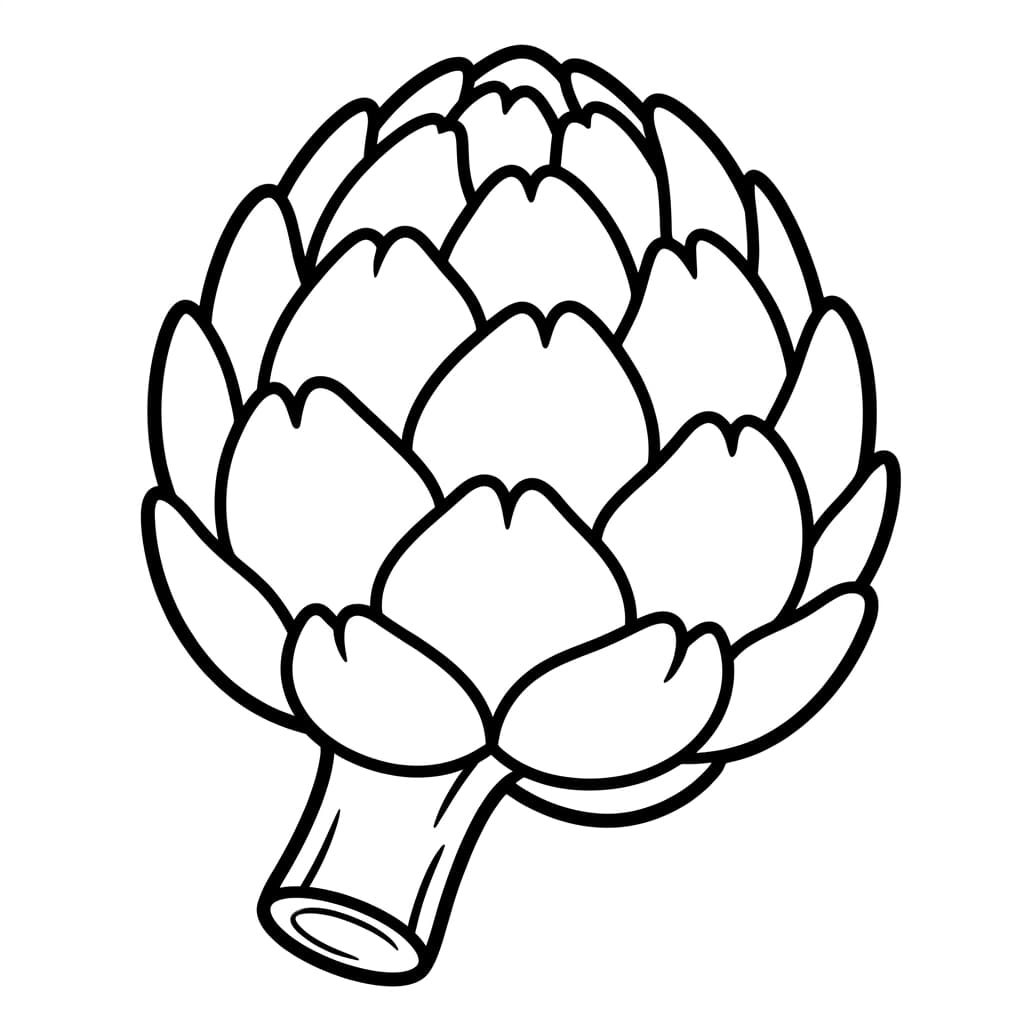Faits sur l'artichaut et coloriages pour enfants - Preview Page 1