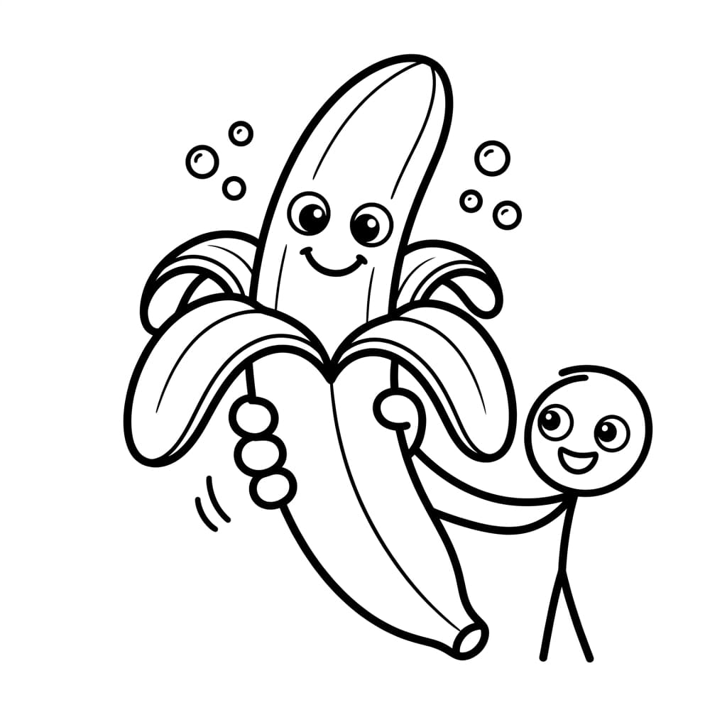 Free Banana Facts and Coloring Pages for Kids - Printable PDF - Preview Page 5