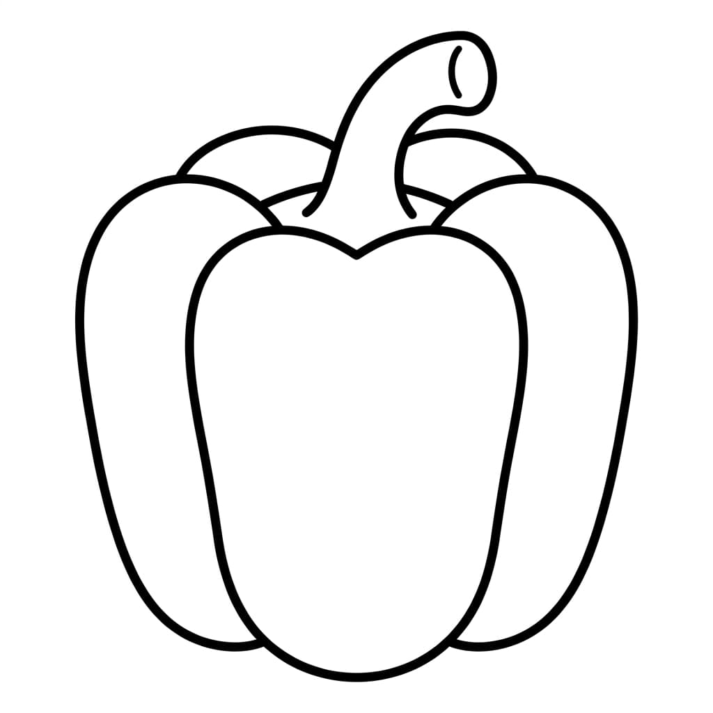 Free Bell Pepper Facts and Coloring Pages for Kids - Printable PDF - Preview Page 1