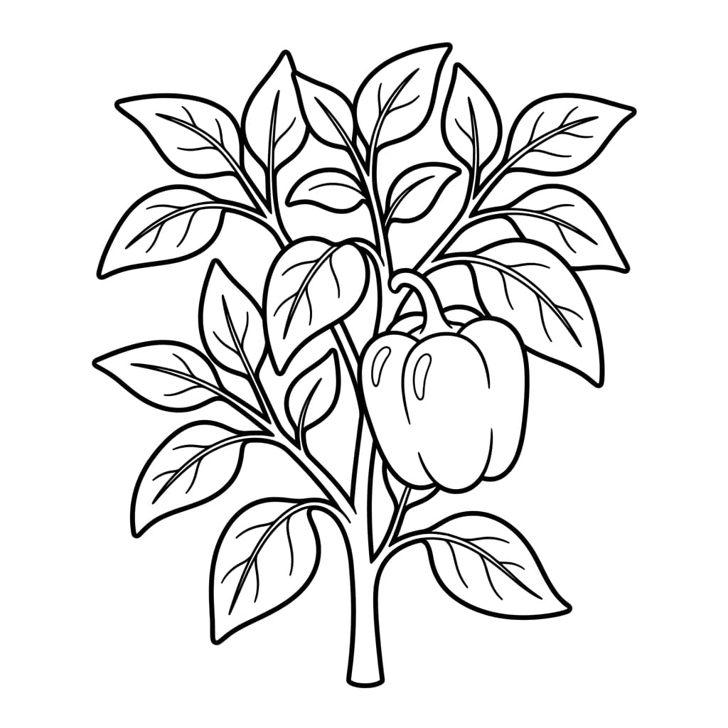 Free Bell Pepper Facts and Coloring Pages for Kids - Printable PDF - Preview Page 2