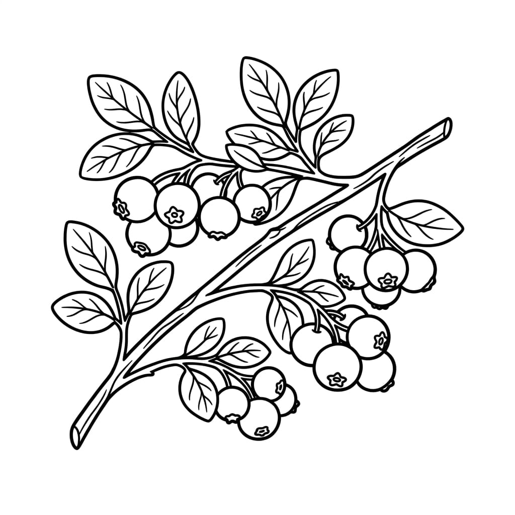 Free Blueberry Facts and Coloring Pages for Kids - Printable PDF - Preview Page 2
