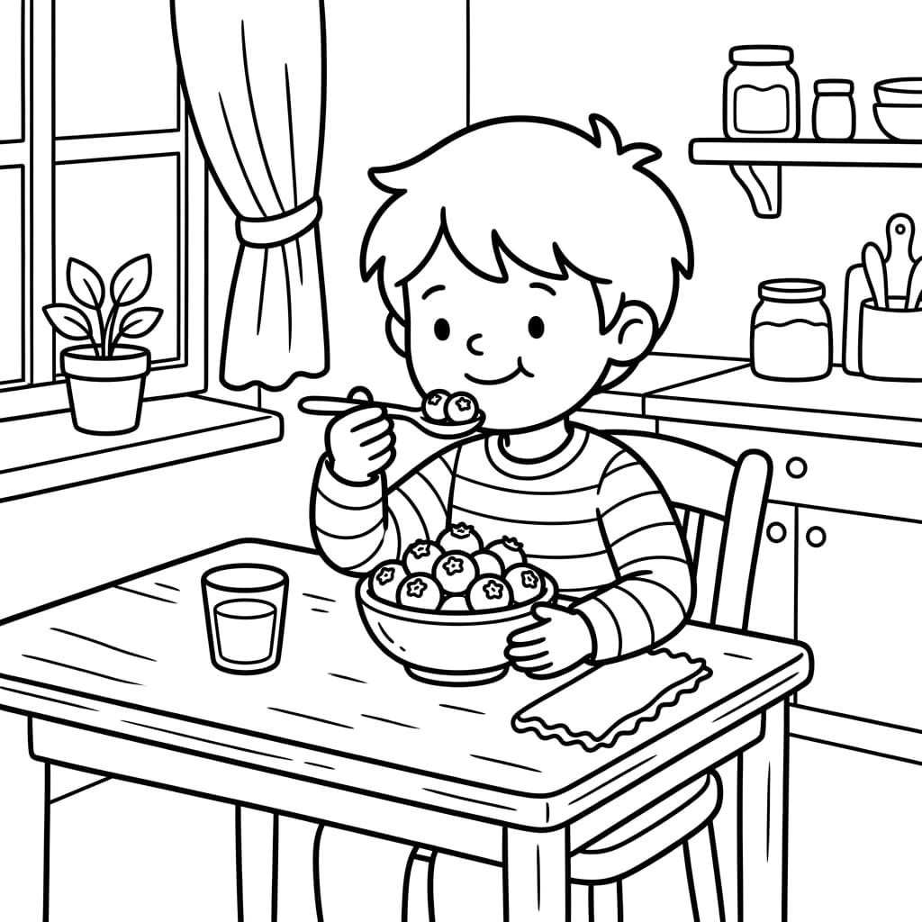 Free Blueberry Facts and Coloring Pages for Kids - Printable PDF - Preview Page 5