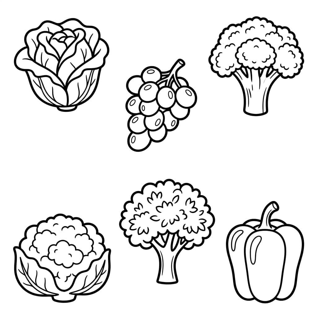 Free Broccoli Facts and Coloring Pages for Kids - Printable PDF - Preview Page 3