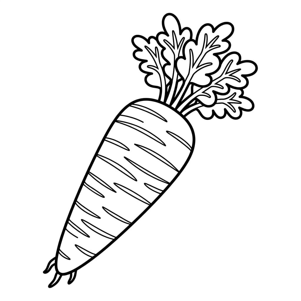 Free Carrot Facts and Coloring Pages for Kids - Printable PDF - Preview Page 1