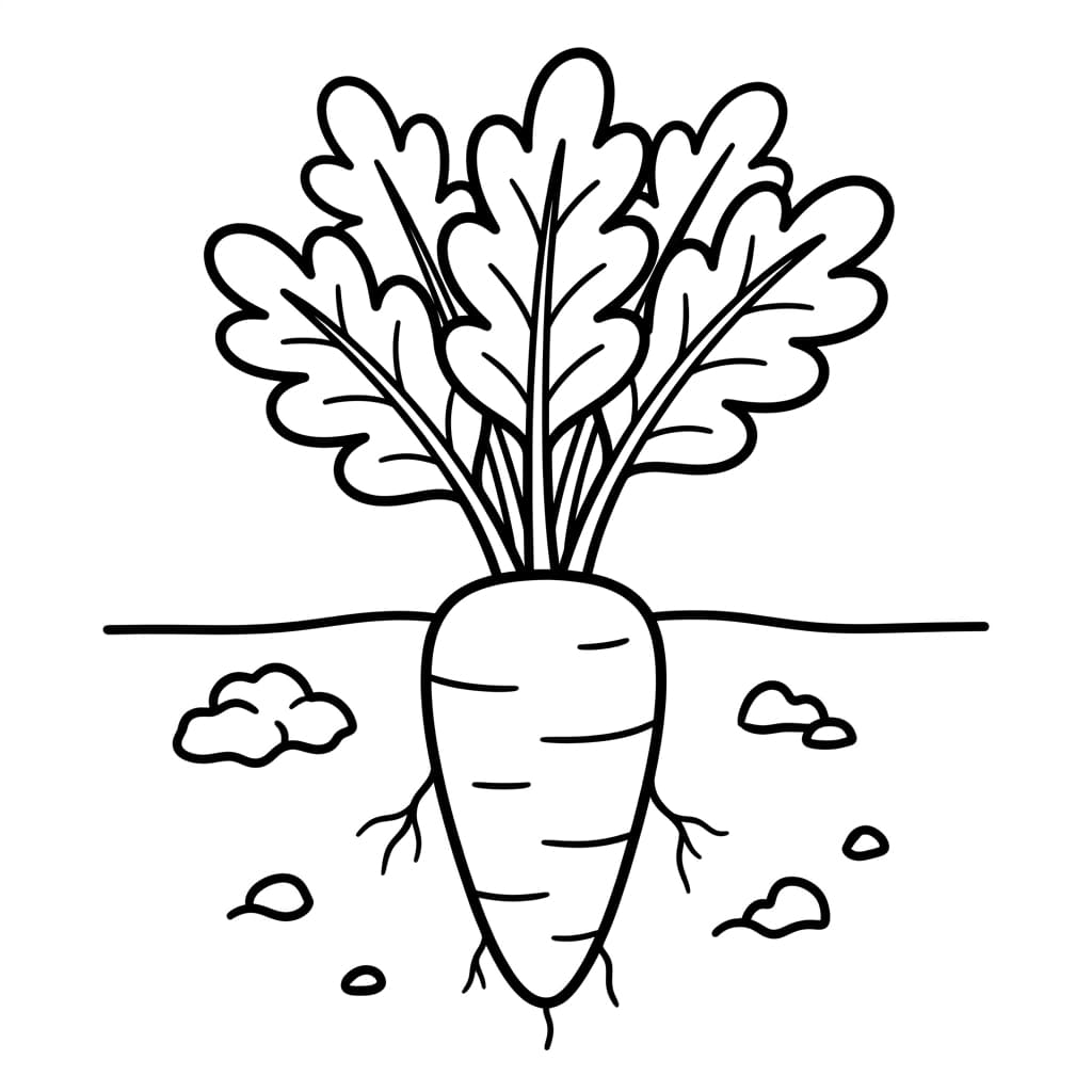 Free Carrot Facts and Coloring Pages for Kids - Printable PDF - Preview Page 2