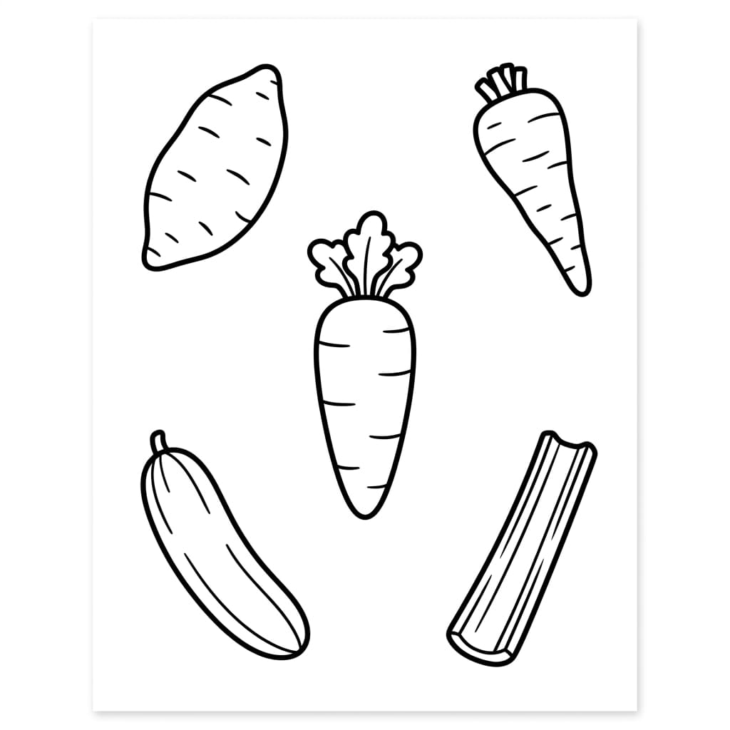 Free Carrot Facts and Coloring Pages for Kids - Printable PDF - Preview Page 3
