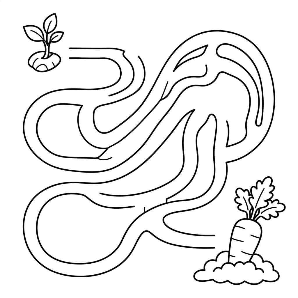 Free Carrot Facts and Coloring Pages for Kids - Printable PDF - Preview Page 4