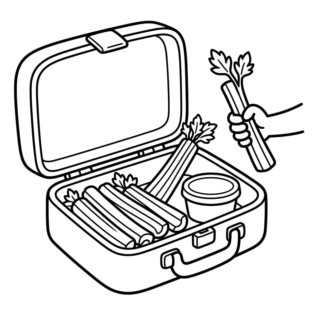 Free Celery Facts and Coloring Pages for Kids - Printable PDF - Preview Page 5