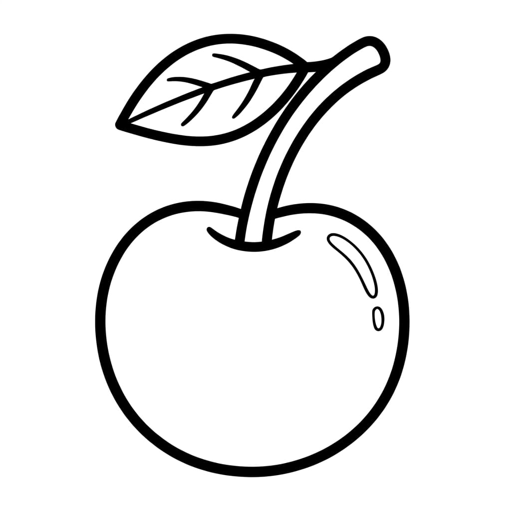 Free Cherry Facts and Coloring Pages for Kids - Printable PDF - Preview Page 1