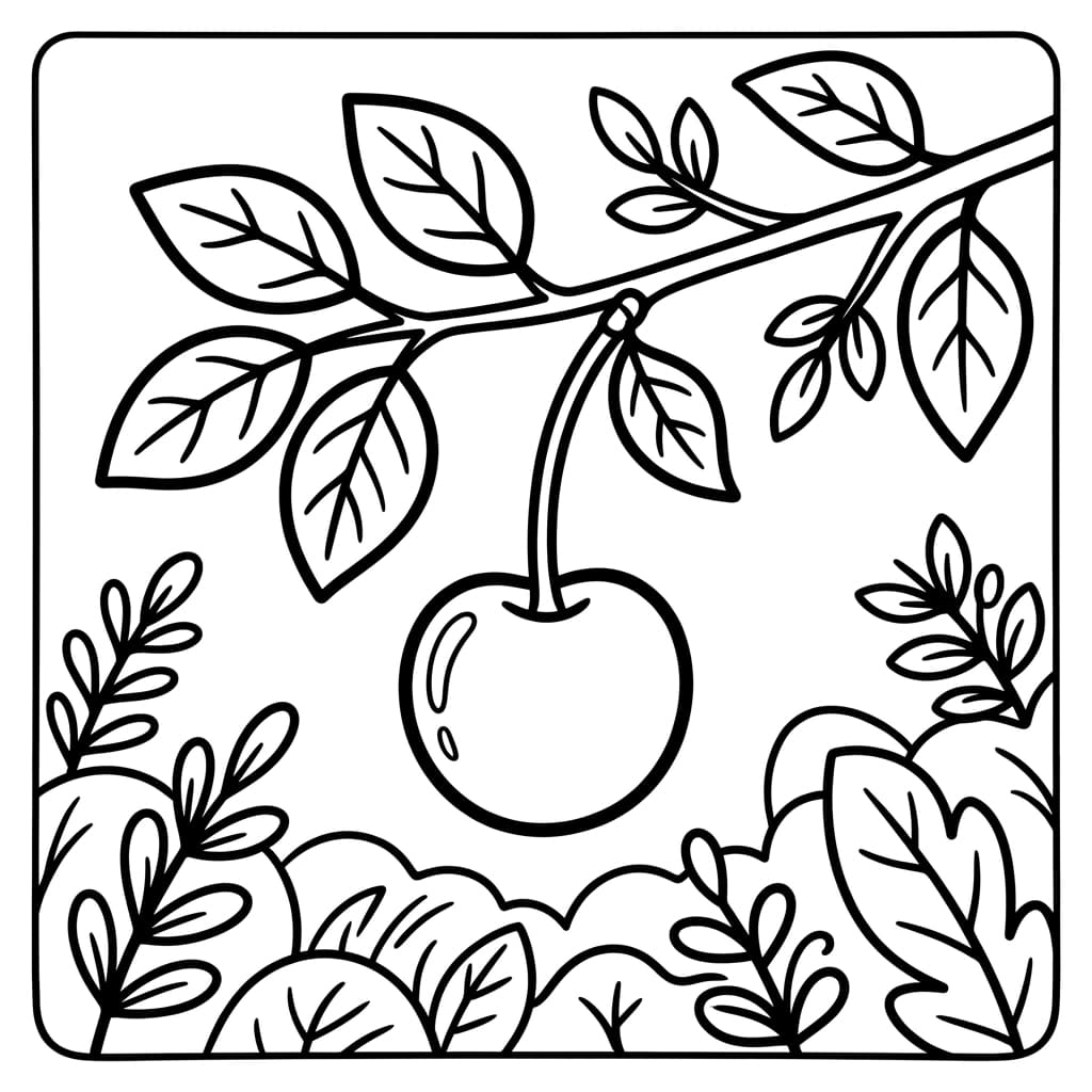 Free Cherry Facts and Coloring Pages for Kids - Printable PDF - Preview Page 2