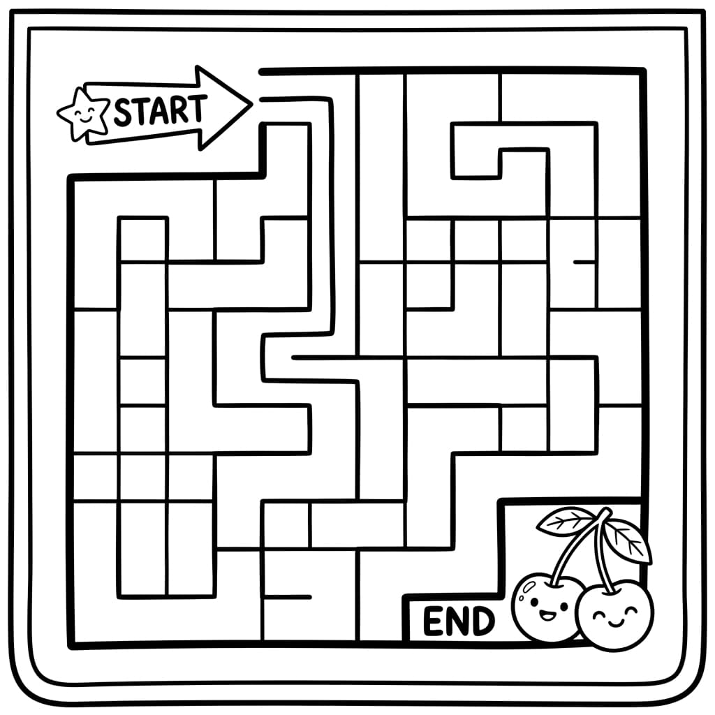 Free Cherry Facts and Coloring Pages for Kids - Printable PDF - Preview Page 4