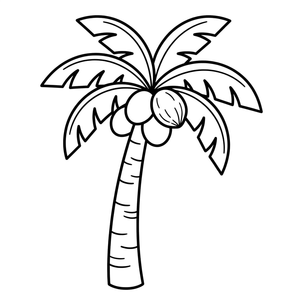 Free Coconut Facts and Coloring Pages for Kids - Printable PDF - Preview Page 2