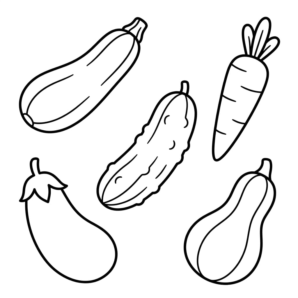 Free Cucumber Facts and Coloring Pages for Kids - Printable PDF - Preview Page 3