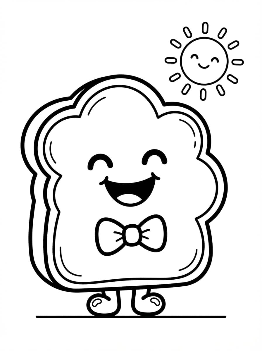 Free Cute Food Coloring Pages: Picky Eater Printables - Preview Page 3