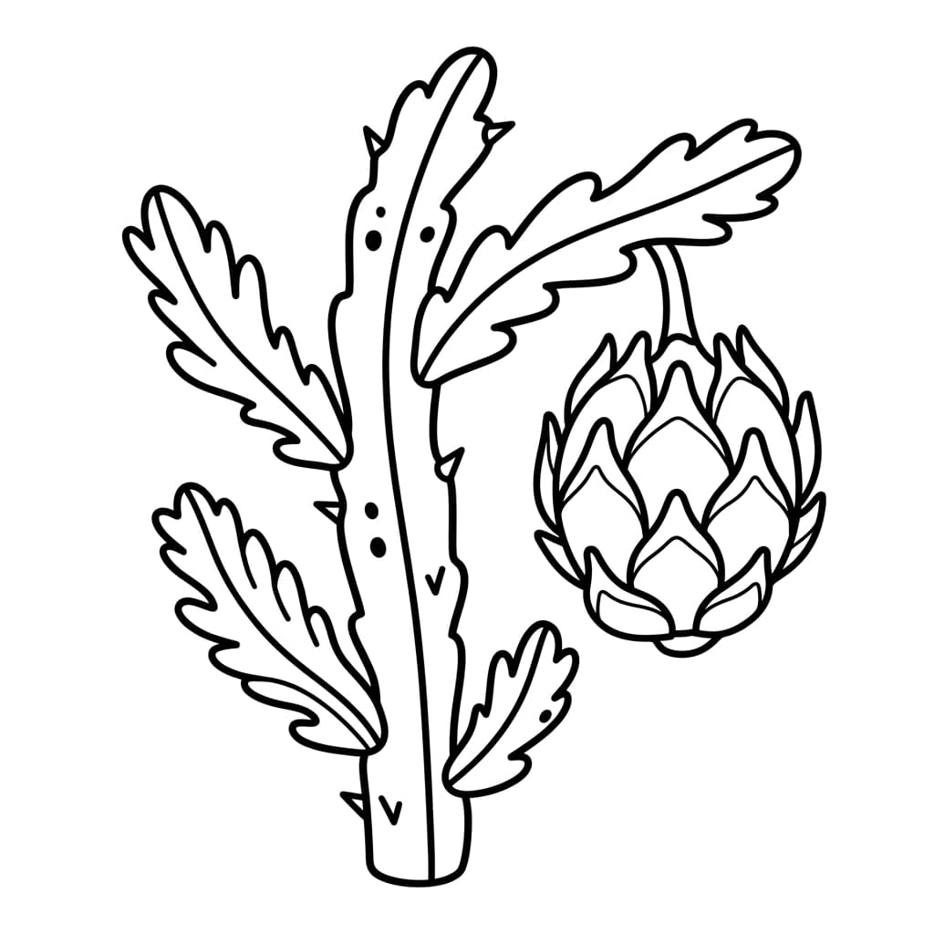 Free Dragon Fruit Facts and Coloring Pages for Kids - Preview Page 2