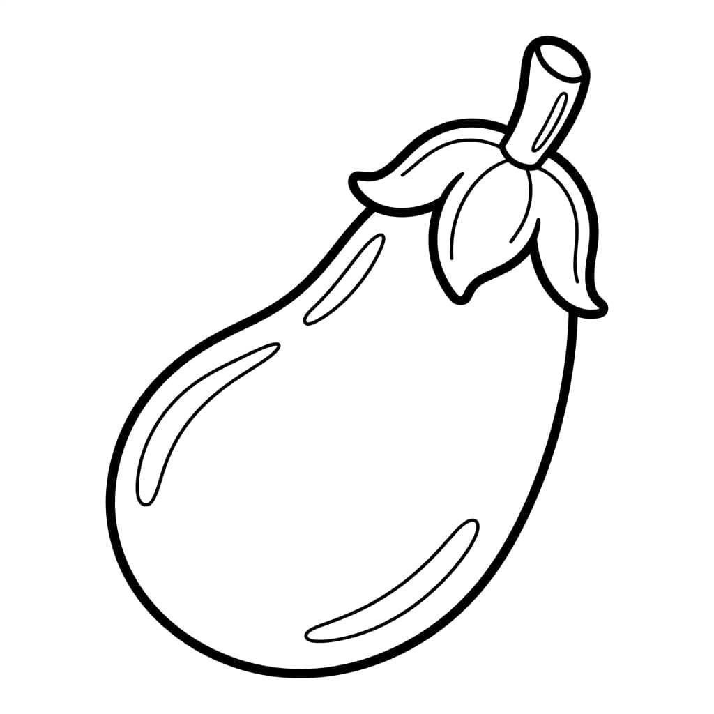 Faits sur l'aubergine et coloriages pour enfants - Preview Page 1