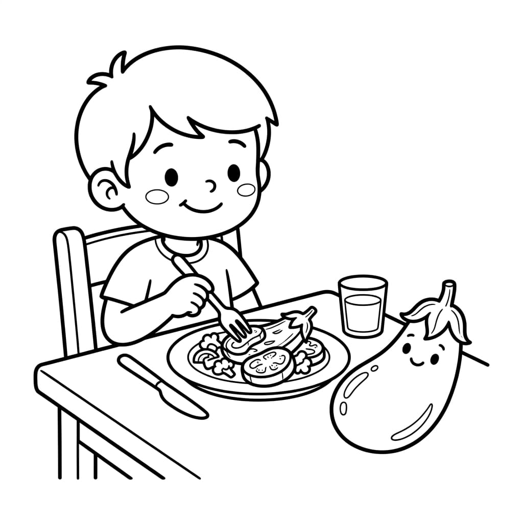 Faits sur l'aubergine et coloriages pour enfants - Preview Page 5