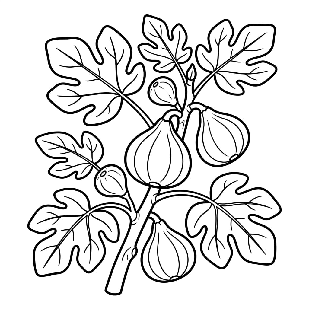 Free Fig Facts and Coloring Pages for Kids - Printable PDF - Preview Page 2