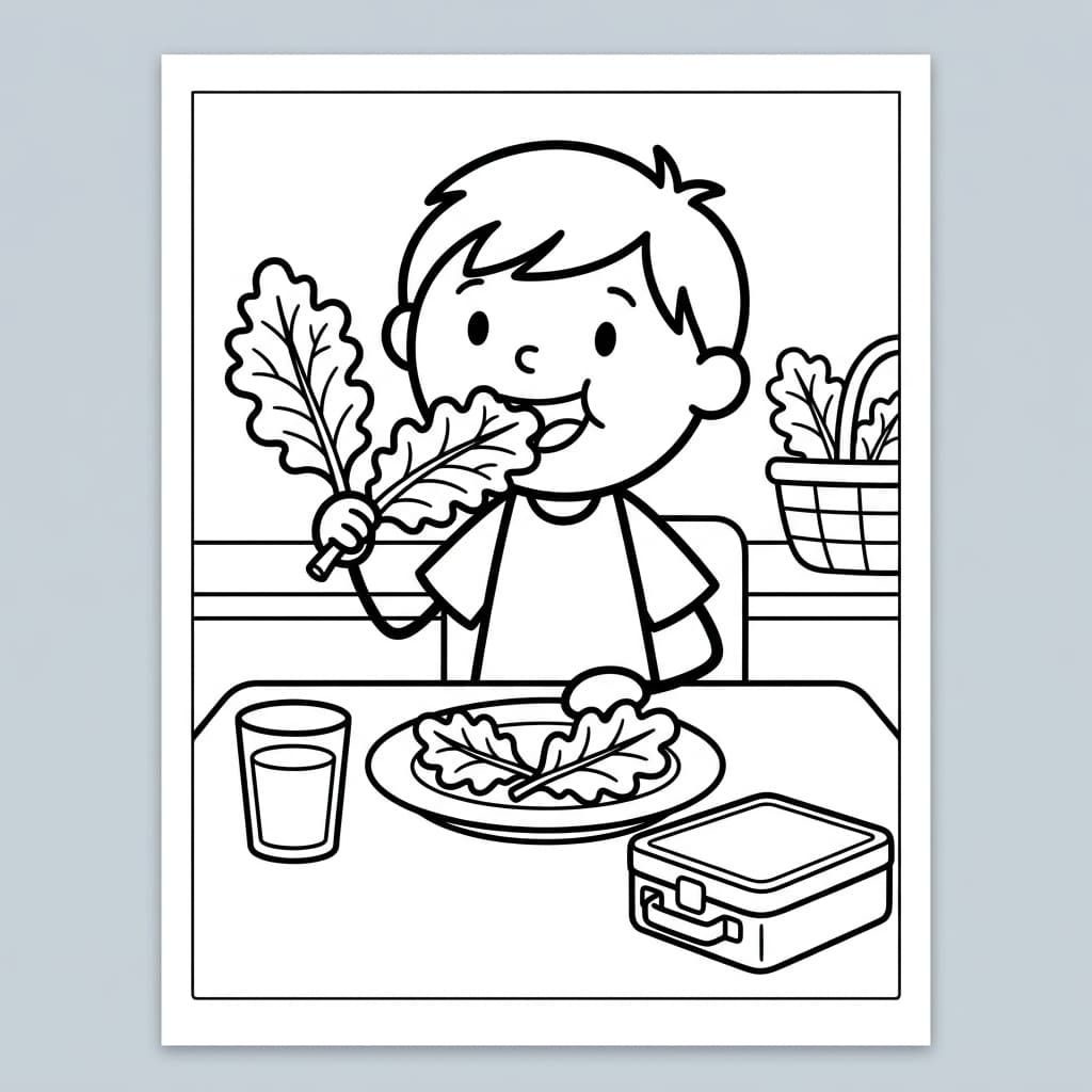 Nemokami lapinio kopūsto faktai ir spalvinimo puslapiai vaikams - Preview Page 5