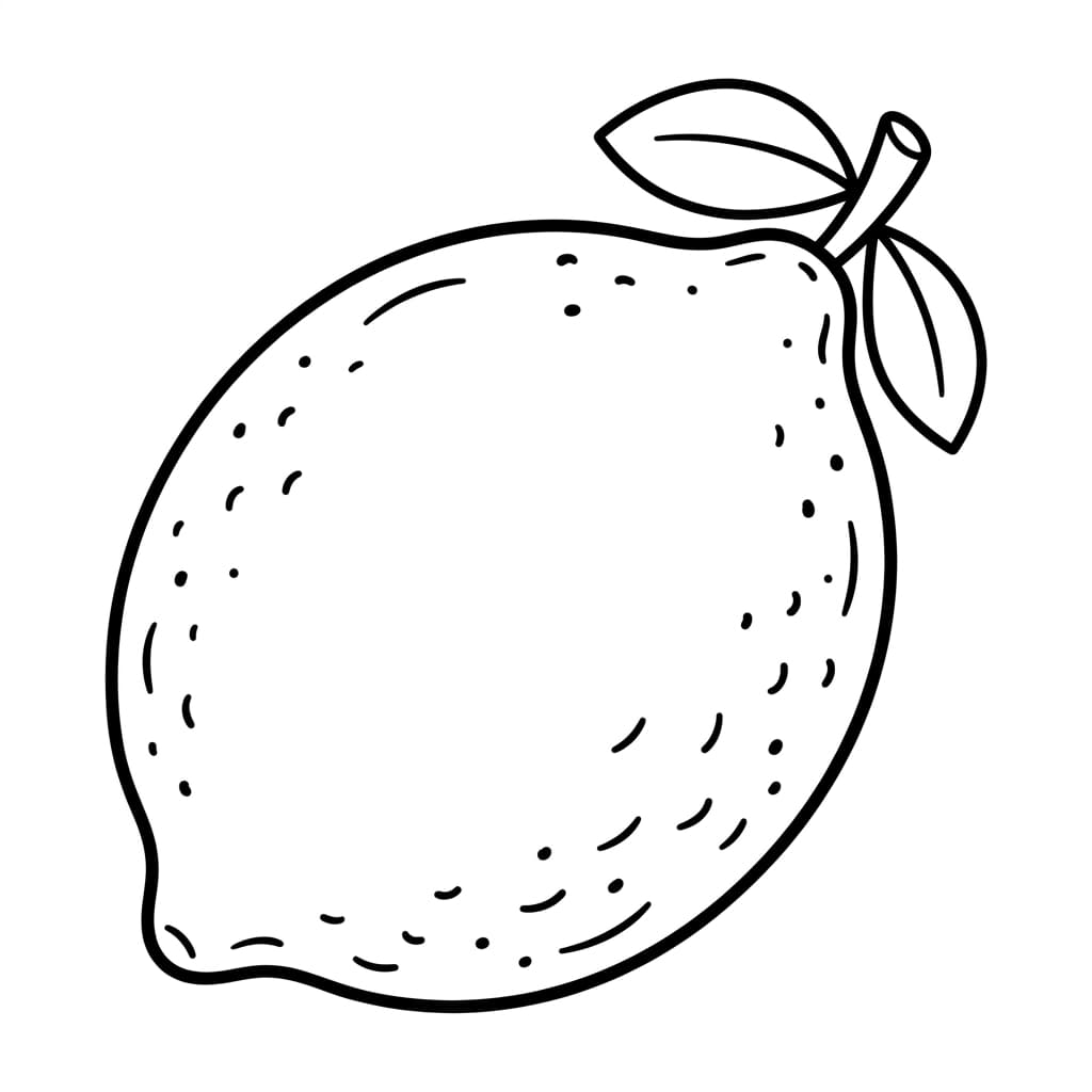 Free Lemon Facts and Coloring Pages for Kids - Printable PDF - Preview Page 1