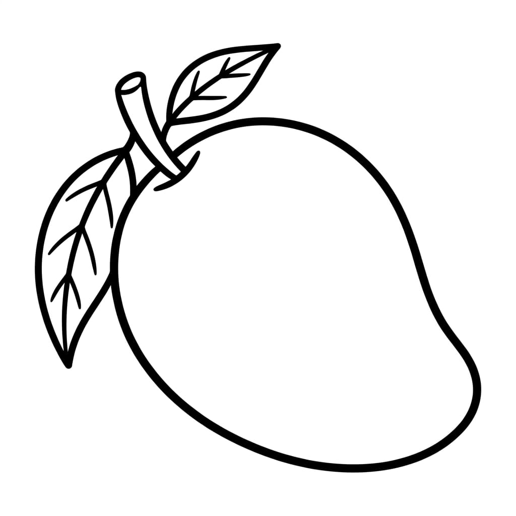 Free Mango Facts and Coloring Pages for Kids - Printable PDF - Preview Page 1