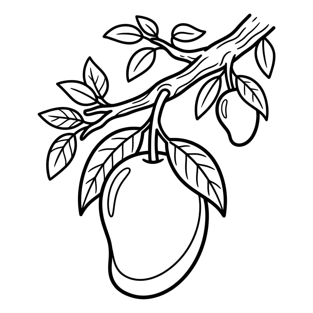 Free Mango Facts and Coloring Pages for Kids - Printable PDF - Preview Page 2