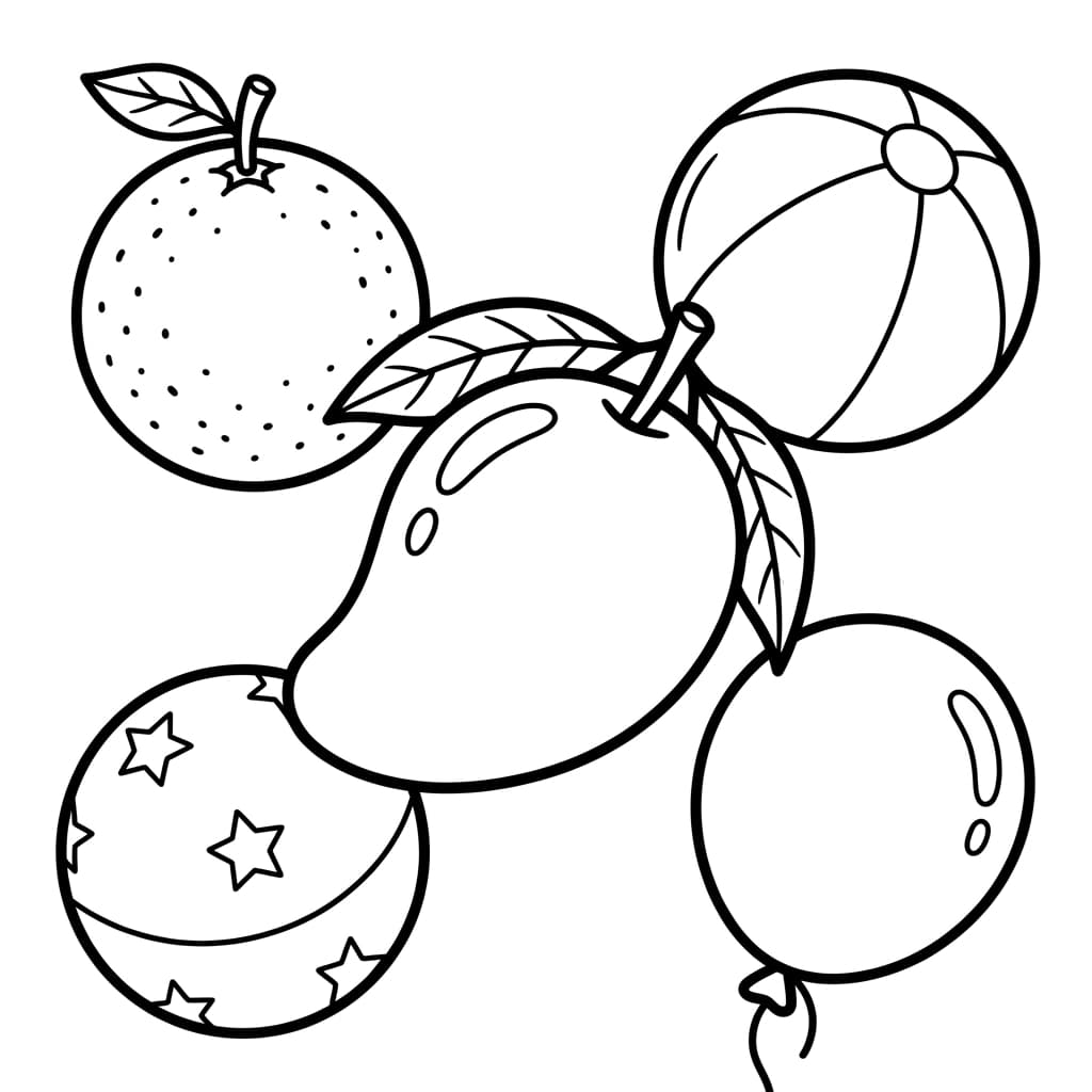 Free Mango Facts and Coloring Pages for Kids - Printable PDF - Preview Page 3