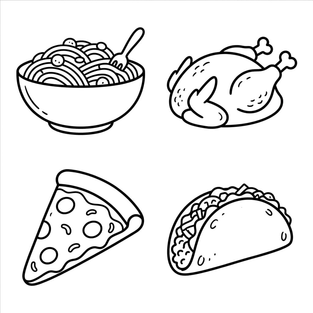 Free Meal Plan Printable: Kids Build-A-Meal Weekly Planner - Preview Page 2