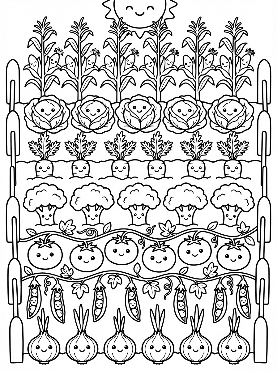 Free Nutrition Coloring Pages - 5 Full-Page Food Groups - Preview Page 3