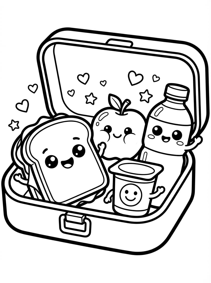Free Nutrition Coloring Pages for Kids - Printable Pack - Preview Page 4