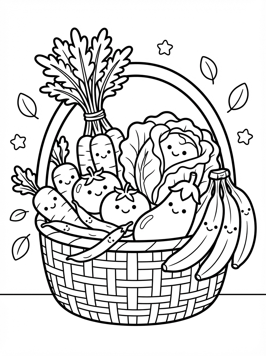 Free Nutrition Coloring Sheets for Kids - Printable Pack - Preview Page 4