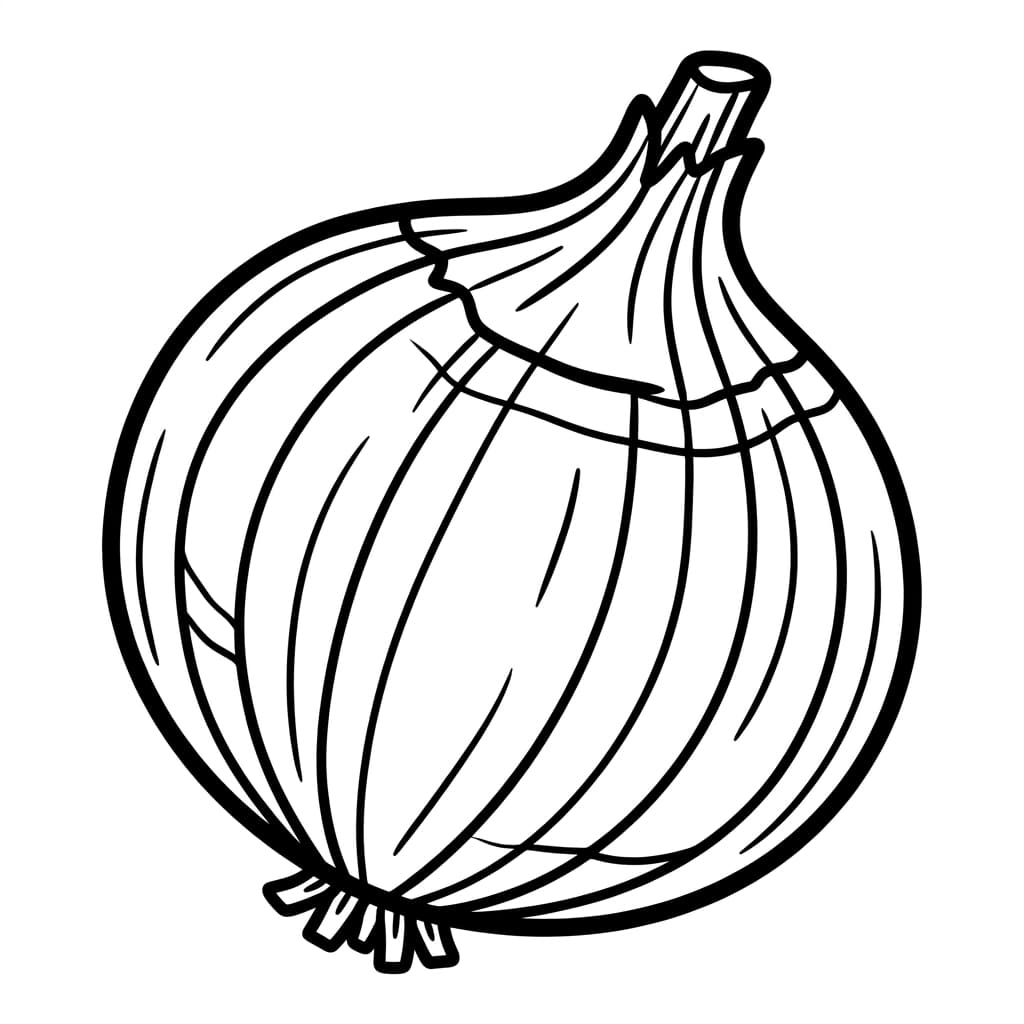 Free Onion Facts and Coloring Pages for Kids - Printable PDF - Preview Page 1
