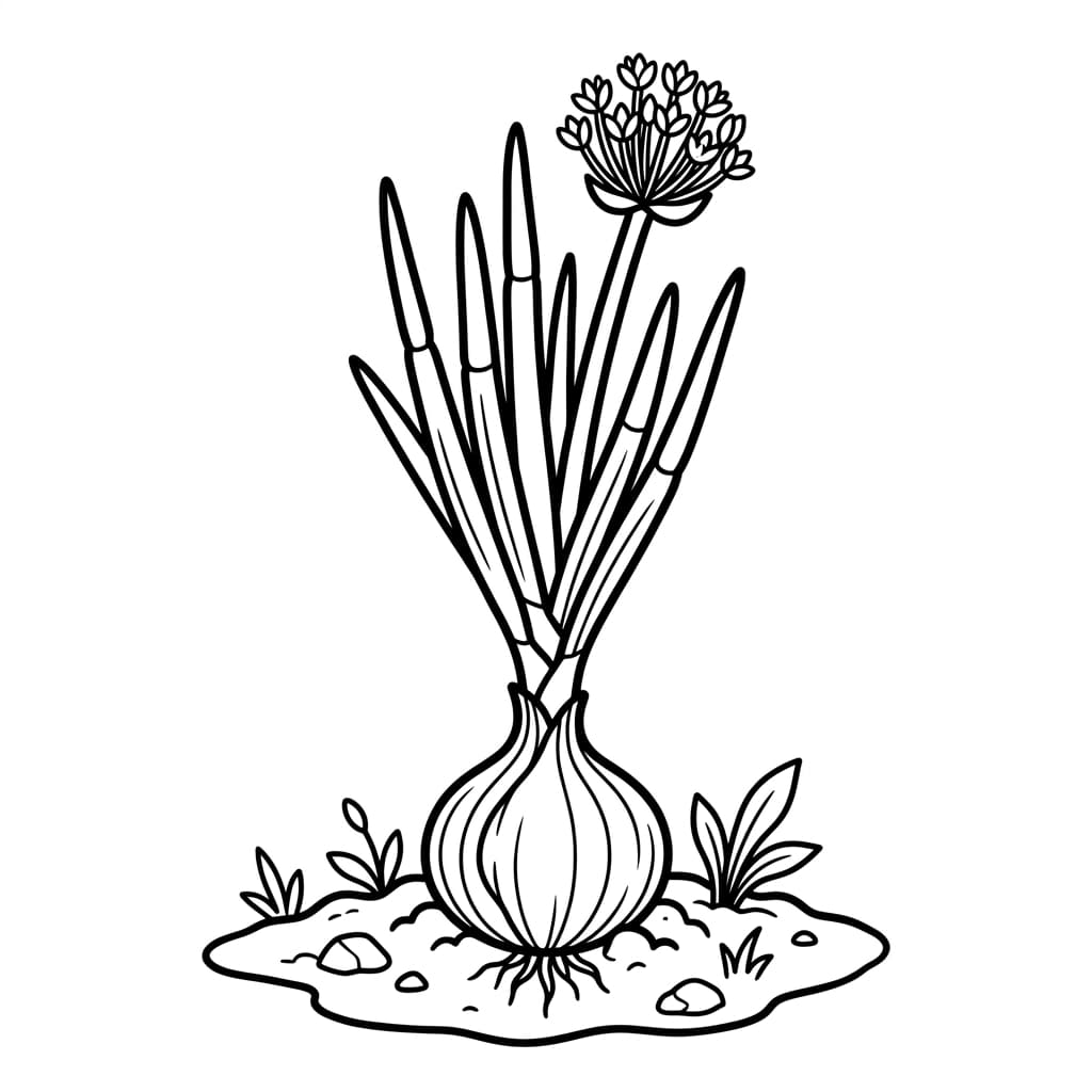 Free Onion Facts and Coloring Pages for Kids - Printable PDF - Preview Page 2