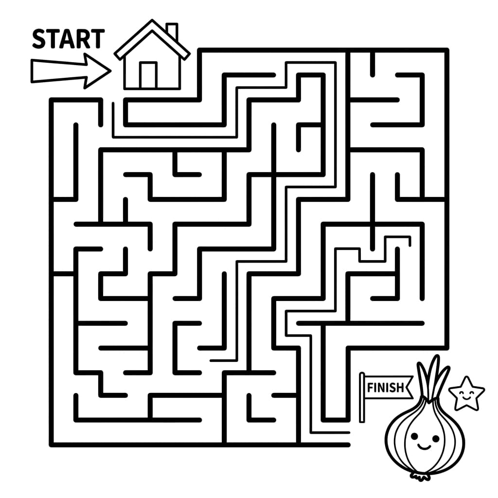 Free Onion Facts and Coloring Pages for Kids - Printable PDF - Preview Page 4