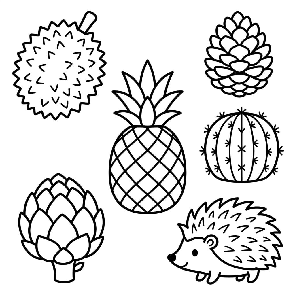 Free Pineapple Facts and Coloring Pages for Kids - Printable PDF - Preview Page 3