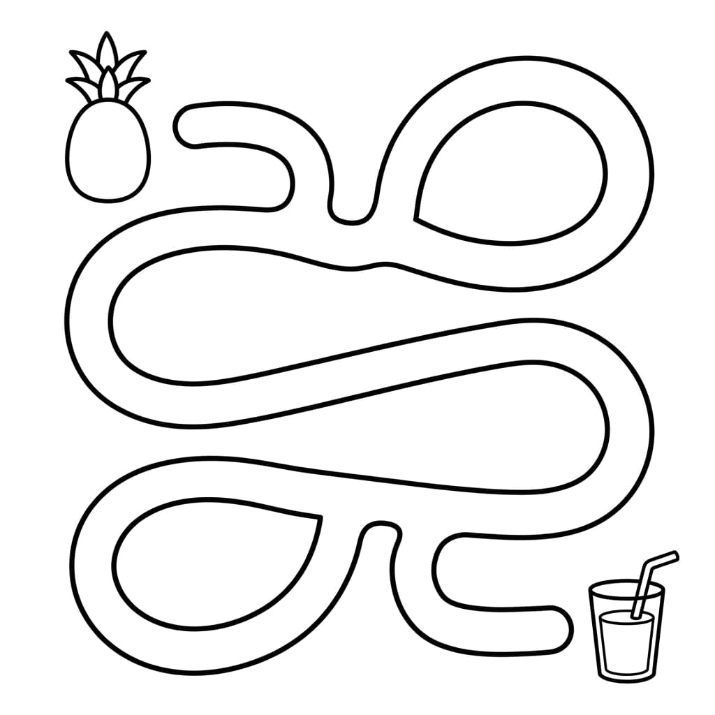 Free Pineapple Facts and Coloring Pages for Kids - Printable PDF - Preview Page 4