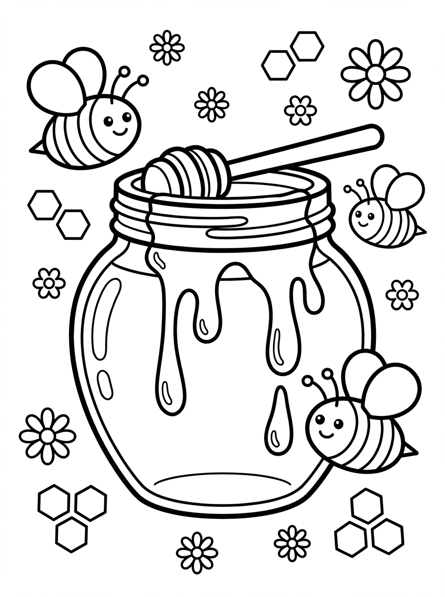 Printable Pictures of Food to Color: Free Sheets for Kids - Preview Page 2