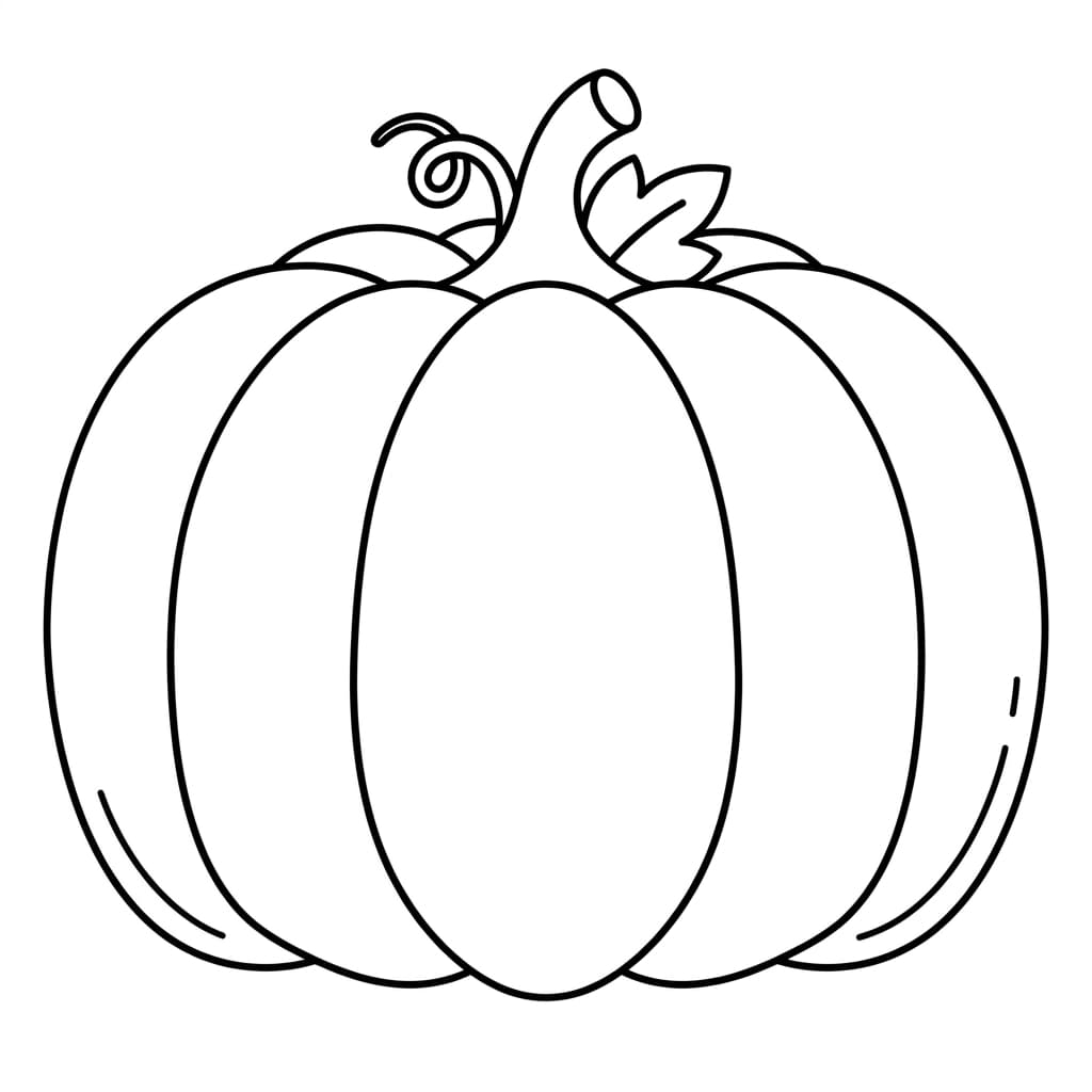 Free Pumpkin Facts and Coloring Pages for Kids - Printable PDF - Preview Page 1