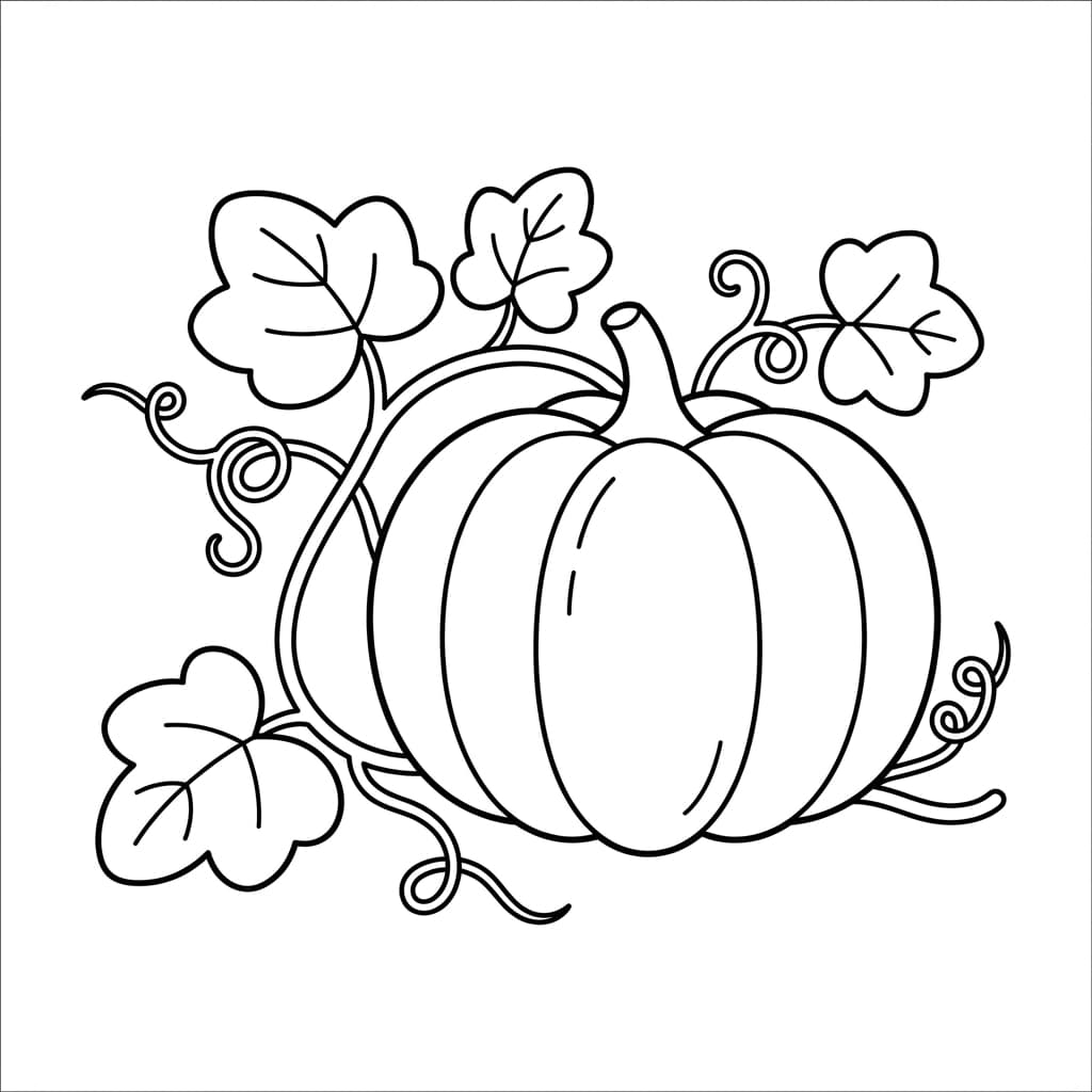 Free Pumpkin Facts and Coloring Pages for Kids - Printable PDF - Preview Page 2