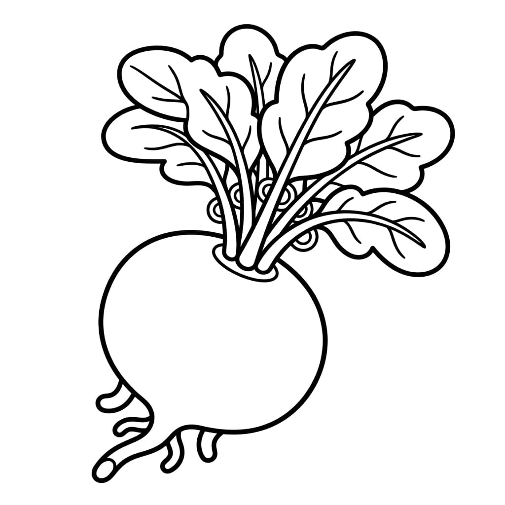 Free Radish Facts and Coloring Pages for Kids - Printable PDF - Preview Page 1