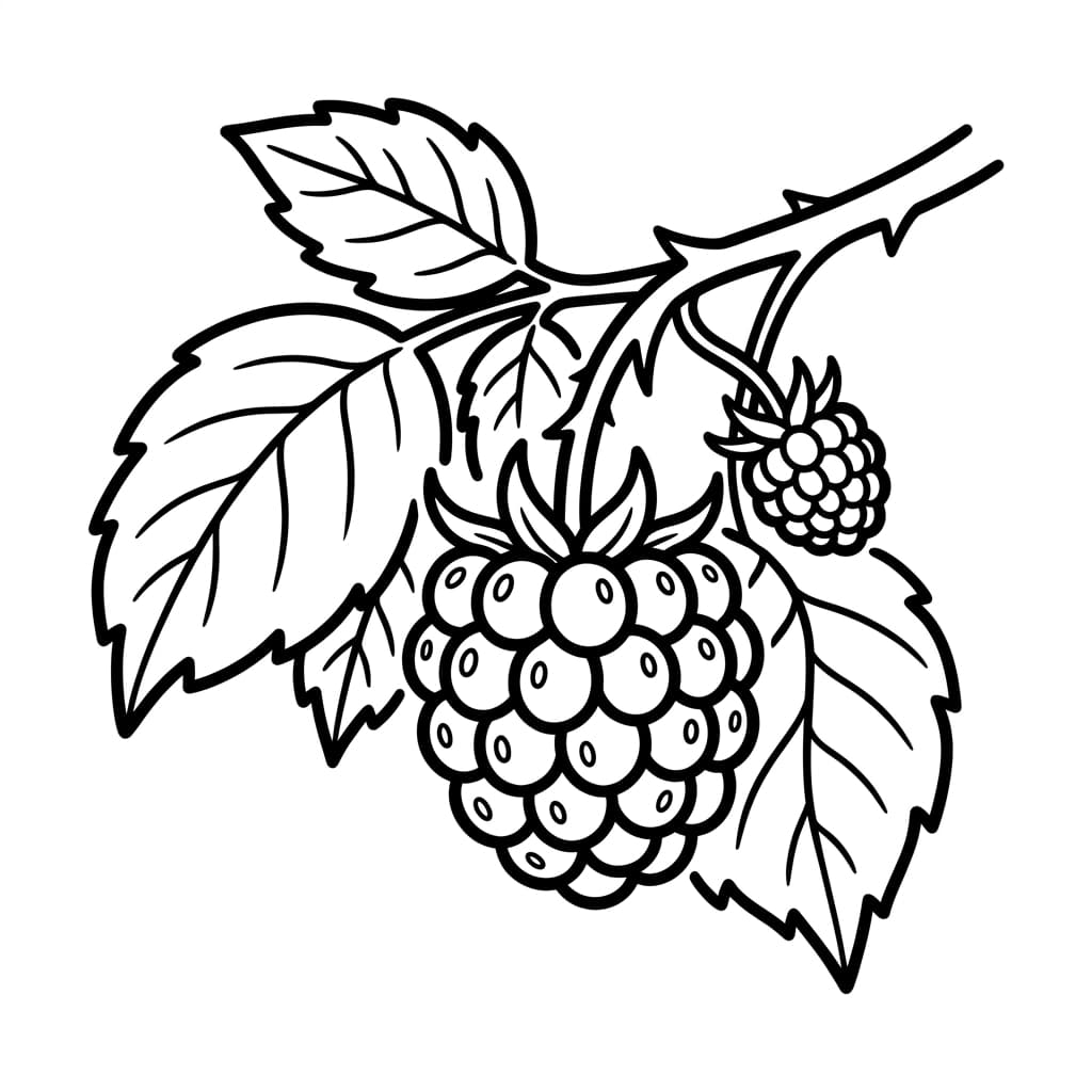 Free Raspberry Facts and Coloring Pages for Kids - Printable PDF - Preview Page 2
