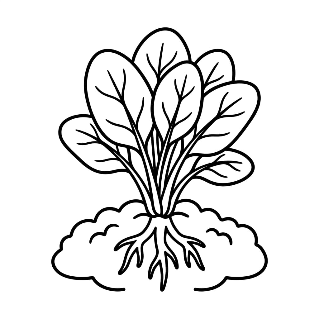 Free Spinach Facts and Coloring Pages for Kids - Printable PDF - Preview Page 2