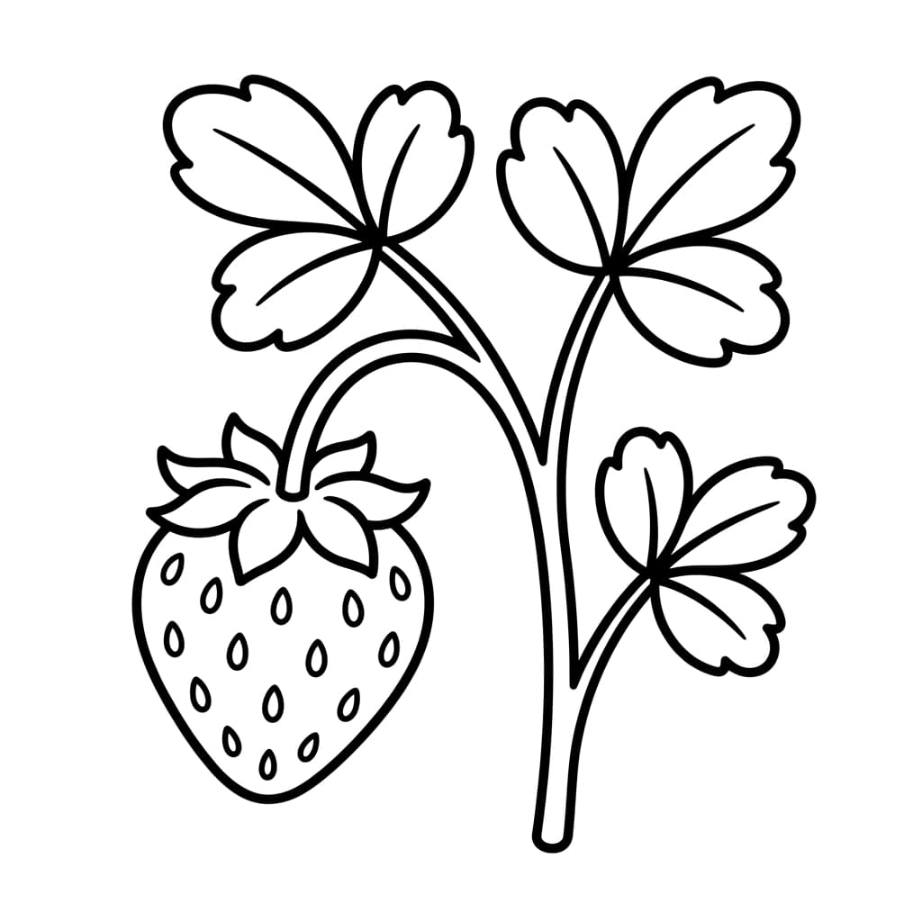 Free Strawberry Facts and Coloring Pages for Kids - Printable PDF - Preview Page 2