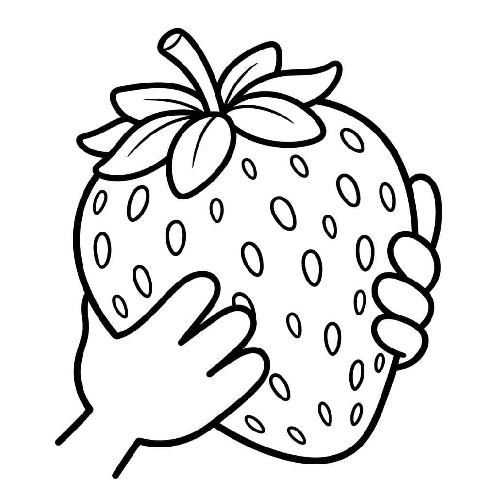 Free Strawberry Facts and Coloring Pages for Kids - Printable PDF - Preview Page 5