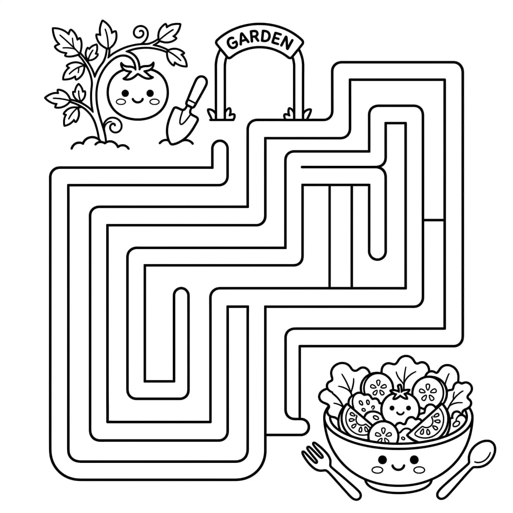 Free Tomato Facts and Coloring Pages for Kids - Printable PDF - Preview Page 4