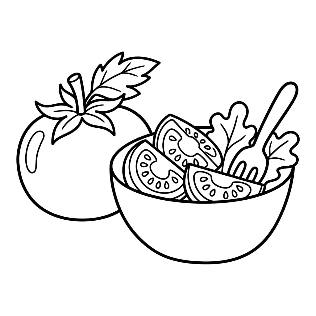 Free Tomato Facts and Coloring Pages for Kids - Printable PDF - Preview Page 5