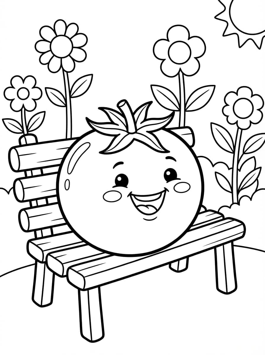 Vegetables Coloring Pages: Growing an Inner Garden with Every Crayon - Preview Page 3