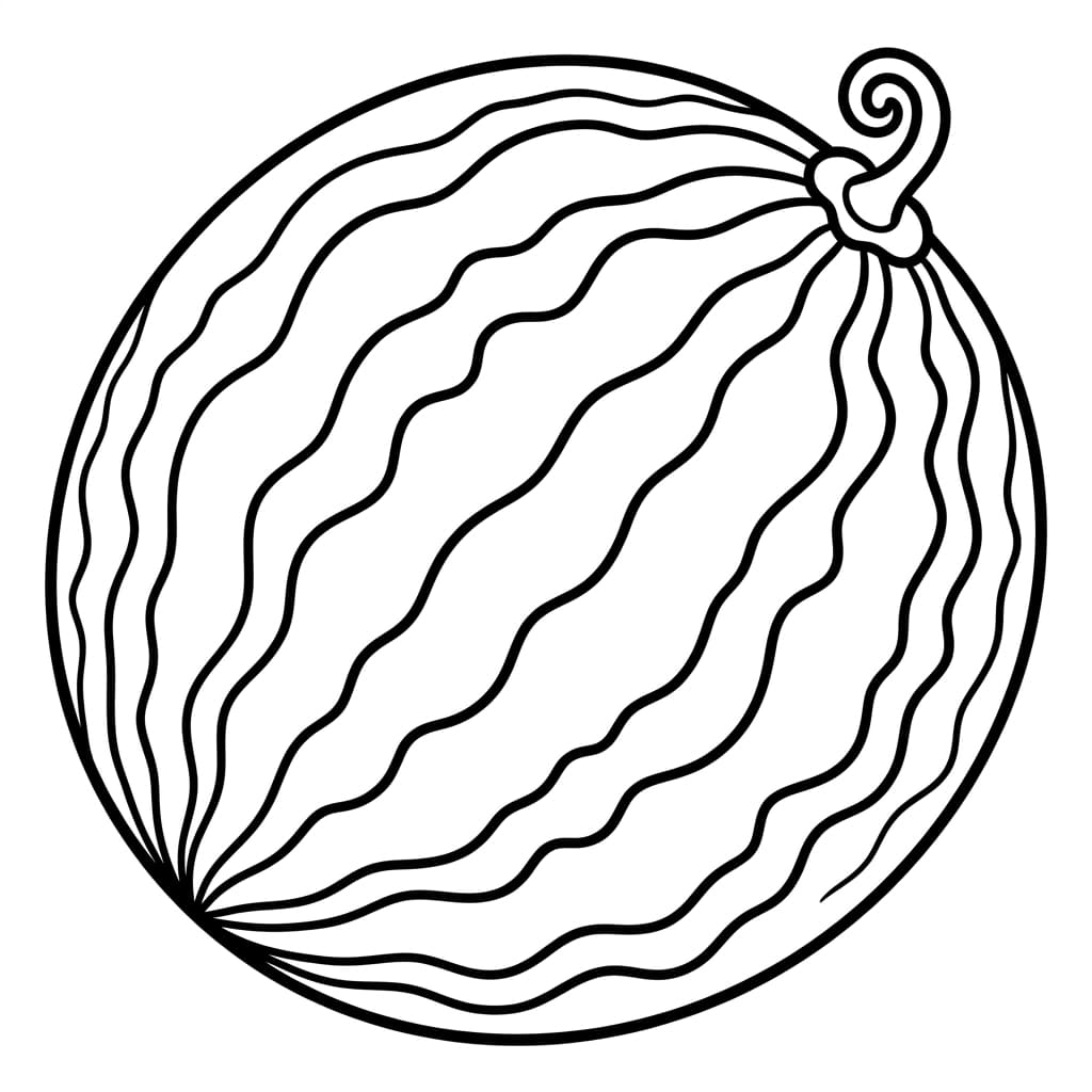 Free Watermelon Facts and Coloring Pages for Kids - Printable PDF - Preview Page 1